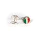 Manschettenknopf "Le Royal Italy" aus Sterling Silber - reine Handarbeit