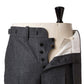 Flanellgraue Hose "Fox Flannel" aus englischer Wolle - reine Handarbeit