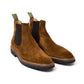 Boot "Winter Chelsea" aus tabakbraunem Rauhleder - reine Handarbeit