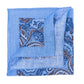 Limited Edition: Einstecktuch "Paisley Turco" aus reinem Leinen - Handrolliert