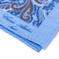 Limited Edition: Einstecktuch "Paisley Turco" aus reinem Leinen - Handrolliert
